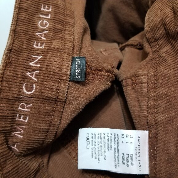 American Eagle pants 4 Super Hi-Rise Flare corduroy hippie boho retro stretch - Picture 12 of 16